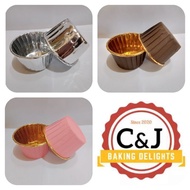 Premium Metallic Baking Cups / Muffin Liner / Dessert Foil Cups/ 3 oz / 50 pcs