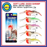 Bakau Dozo Shrimp DZS 557 / DZS  813  Umpan Pancing Siang Malam (5.5cm-7.5cm) 7g-13g TCE Tackles