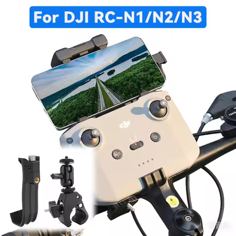 Bike Holder Mount for DJI RC-N1/N2/N3 Controller Motorcycle Handlebar Mount for DJI Mini 3/4 Pro /NE