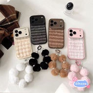 Cute Winter Plush Phone Case For Realme 14X 13 12 12X 10S 9 Pro SE 9i 8 8S 7 Q5 Q5X Q5i Q3 Q3S Q3T Q