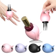 ℜ-ℜ Silicone Nail Polishs Bottle Holder Nail Art Manicure Tool Nail Polishs Holder Stand Wearable Na
