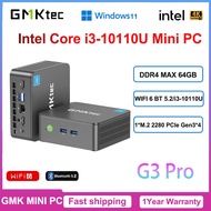 GMKtec Mini PC G3 Pro Intel Core i3-10110U / G10 3500U  DDR4  NVMe SSD Windows 11 Pro Desktop Comput