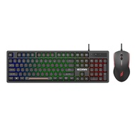 E-dra EK506 mechanical led keyboard set + E-DRA EM606 led mouse (Black)