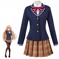 §○ Anime Otonari No Tenshi-Sama Mahiru Shiina Cosplay Costume Adult Women Girls School Uniform