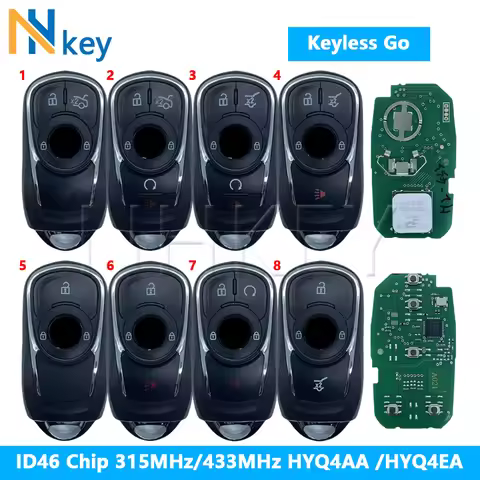 NHKEY For Buick Envision LaCrosse 2017-2019 ENCORE Keyless Go 315/433MHz HYQ4AA /HYQ4EA ID46 Chip NC