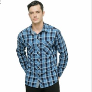 EIGER 5645 X-CHOPROCK 1.0 LS, BLU kemeja flanel