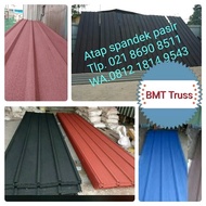 Atap Spandek pasir 0.35 mm x 6 m - Atap spandek pasir warna