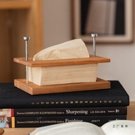 Log Living Room Suspended Solid Wood Household Antique Dining Table Paper Box Feel Creative Tissue B