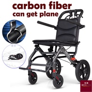 Wheelchair for the elderly foldable portable small airplane travel disabled elderly manual wheelchai