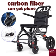 Wheelchair for the elderly foldable portable small airplane travel disabled elderly manual wheelchair