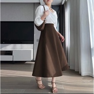 Chân váy xòe dài dáng dài 85cm (Có túi khóa kéo sau) -CV02