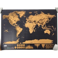 Poster World Map Wall Decoration Scratch Map - ZJP-M017