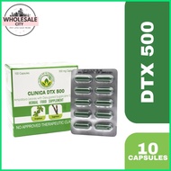 ℗ ▥ ◸ Clinica DTX 500 herbal food supplement 10 CAPSULE
