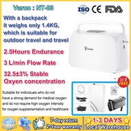 2Days⭐Local Warehouse⭐ VARON NT-3 Portable Oxygen Concentrator 3L/min 32.5% O₂, 1.5H Fast Charge & 2