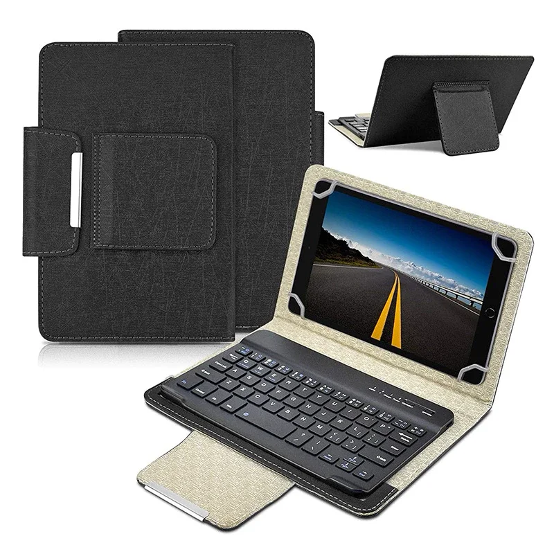 Ready Stock Bluetooth Keyboard Beg Stand Rechargeable Wireless for Tablet 7-10 inch