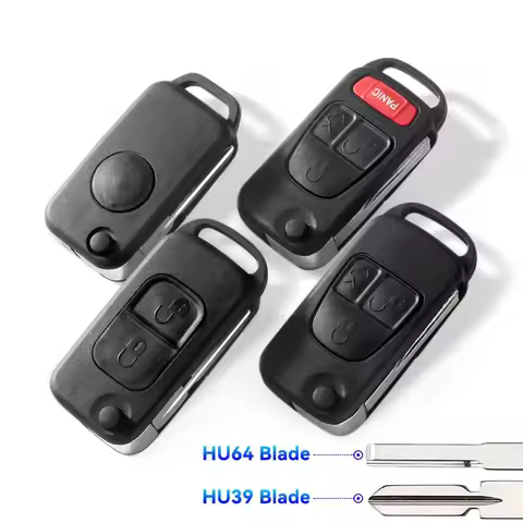 1/2/3/4 Buttons Remote Key Case Flip Folding Key Shell For Mercedes Benz C E S ML SL ML55 AMG S500 S