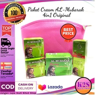 Paket Cream AL MUBARAK 4in1 Original Cream Arab AL MUBARAK  Cream Siang Cream Malam Sabun &amp; Toner  Bisa Bayar Ditempat COD Kita2 Shop K2S