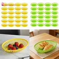 [Menolana] 24x Oval Food Baskets Storage Basket Bins, Bread Fry Baskets for Burgers Party Small Tool