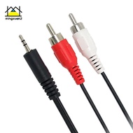 mingxuan2 1.2m 3.9 Feet 3.5mm Plug Ja to 2RCA Male Audio Cable Splitter Phone to Speaker vn
