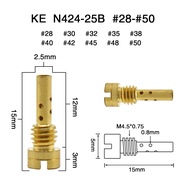 ZSDTRP 10/20pcs N424-25B Pilot/Slow Jet Kehin 99101-357 Main Jets Compatible for Keihin FCR CVK Carb