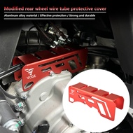 For VOGE SR3 SR250GT Aluminum alloy Rear wheel wire tube protective cover Wire harness cover protect
