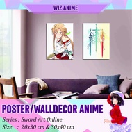Anime SWORD ART ONLINE POSTER ANIME SAO