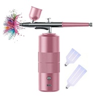 Cordless Airbrush Kit with Compressor  Portable Handheld Airbrush Set for Painting Cake Decor Nail A