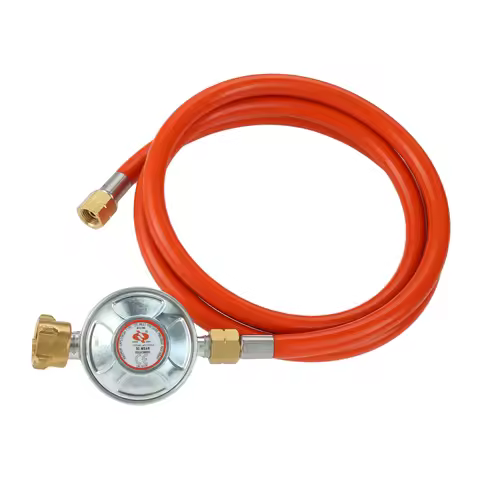 1set Gas Hose 150cm/59" Pressure Reducer 50mbar Regulator Set Transition 1/2" R X 1/4" Lks Adapter f