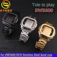 DW5600 mod kit for Casio3229 DW-5600 5610 case+strap Metal case modification for men GW-M5610 GW-B56