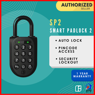 igloohome Smart Padlock 2 (SP2) Heavy Duty, Water and Shock proof, Salt, Humidity, Rust and Corrosio