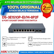 HIKVISION DS-3E1510P-EI/M-8P2F 8 PORT GIGABIT SMART POE SWITCH 80W + 2 SFP LONG RANGE UP TO 300M