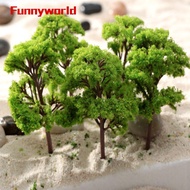 Model Trees Decoration Railway Landscape 10pcs Train Architecture Banyan