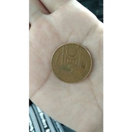 DUIT SYILING RM5 /COIN RM5  TAHUN 1989