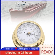 newlanrode Sorandy 4.7 Inch Brass Barometer  Accurate Air Pressure Measurement with White Dial and Z