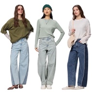 GU Barrel leg jeans/ jeans