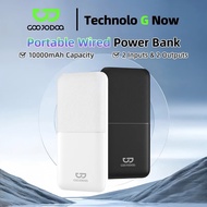 GOOJODOQ Portable 2 Output Ports Large Capacity Power Bank (10000mAh)
