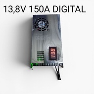 SUPPLY POWER TOP JAYA SUPPLY 13.8V 150A DIGITAL P.22.CM L.11.7.CM T.57.CM CM CM