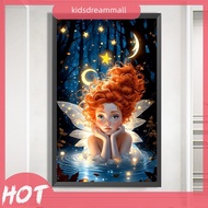 [KidsDreamMall.my] 5D DIY Full Round Drill Diamond Painting Moon Elf Girl Decor Art Craft 40x65cm