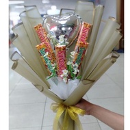 Buket Bucket Bouquet Coklat Silverqueen Snack Coklat Wisuda Graduation