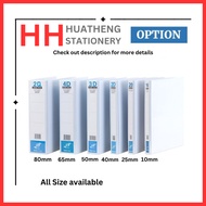 F&1 2D Ring File White PVC File A4 File /3D/4D Ring Binder/Fail putih PVC10mm /25mm/40mm/50mm/65mm/8