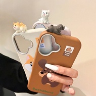 Silver Camera Edge Leather Case - Dog Embossed