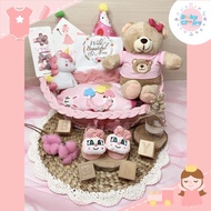 Baby Hampers Girl, baby girl birth gifts, baby parcels, children's birthday gifts