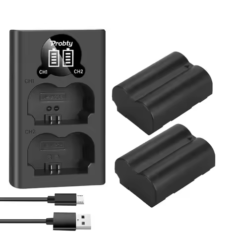 NP-W235 NP W235 Battery with LED USB Dual-Slot Charger For Fujifilm X-T5, X-T4, GFX 100S, X-H2S, GFX