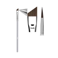 Angled Eyeliner Brush Slanted - Small Thin Winged Liner For Clean Lines To Apply Smooth Liquid Gel L