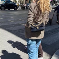 Chanel大都會風琴包油蠟皮24*13*9.5 98新配件保卡塵袋