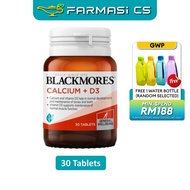 Blackmores Calcium+D3 30 tablets EXP:03/2028 [ Calcium 600mg + Vitamin D3 500iu ]