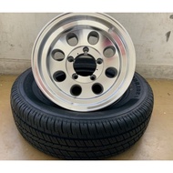 (Set of 5) 318S Alloy Rim Wheels With Tyres Package Kenda BFGoodrich Dunlop PCD5x139.7