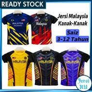 JERSIKU Jersey Budak Lelaki Malaysia Baju Bola Kanak Kanak Kids Jersey Malaysia Baju Kanak-Kanak Lelaki 3-12 Tahun