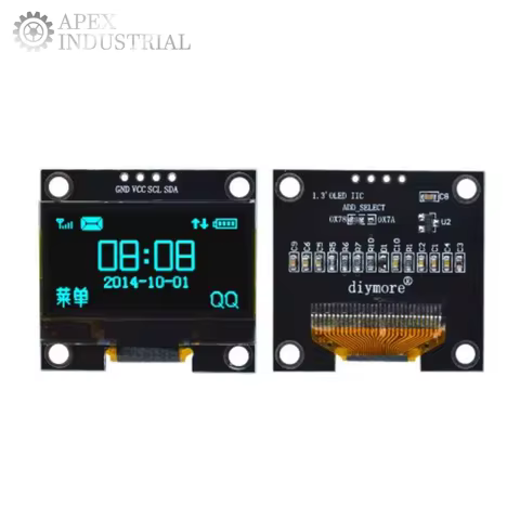1.3" OLED Display Module White/Blue Color Drive Chip SH1106 128X64 1.3 inch OLED LCD LED IIC I2C Com