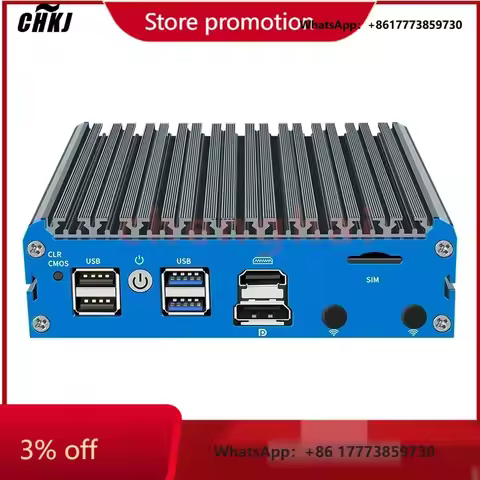 CHKJ-2025NEWG48S Alder Lake N100 Soft Router DDR5 8GB 256GB NVMe SSD 4*2.5G LAN i226 Mini PC pfSense